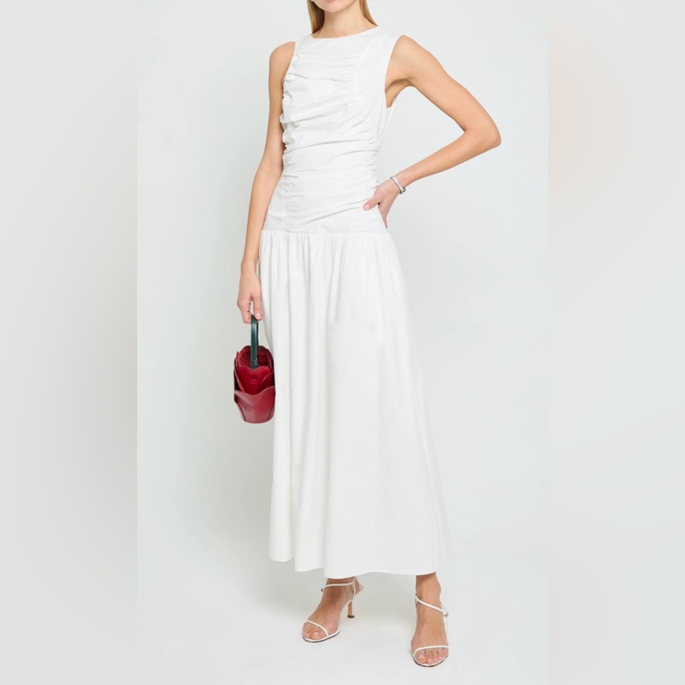 White Drop Waist Dress